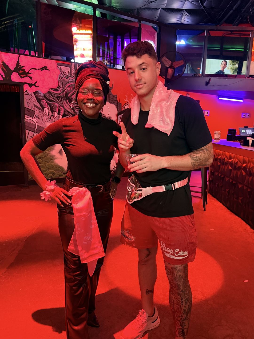 Events — Nightclub brand activation with Hoop Culture athlete attendee