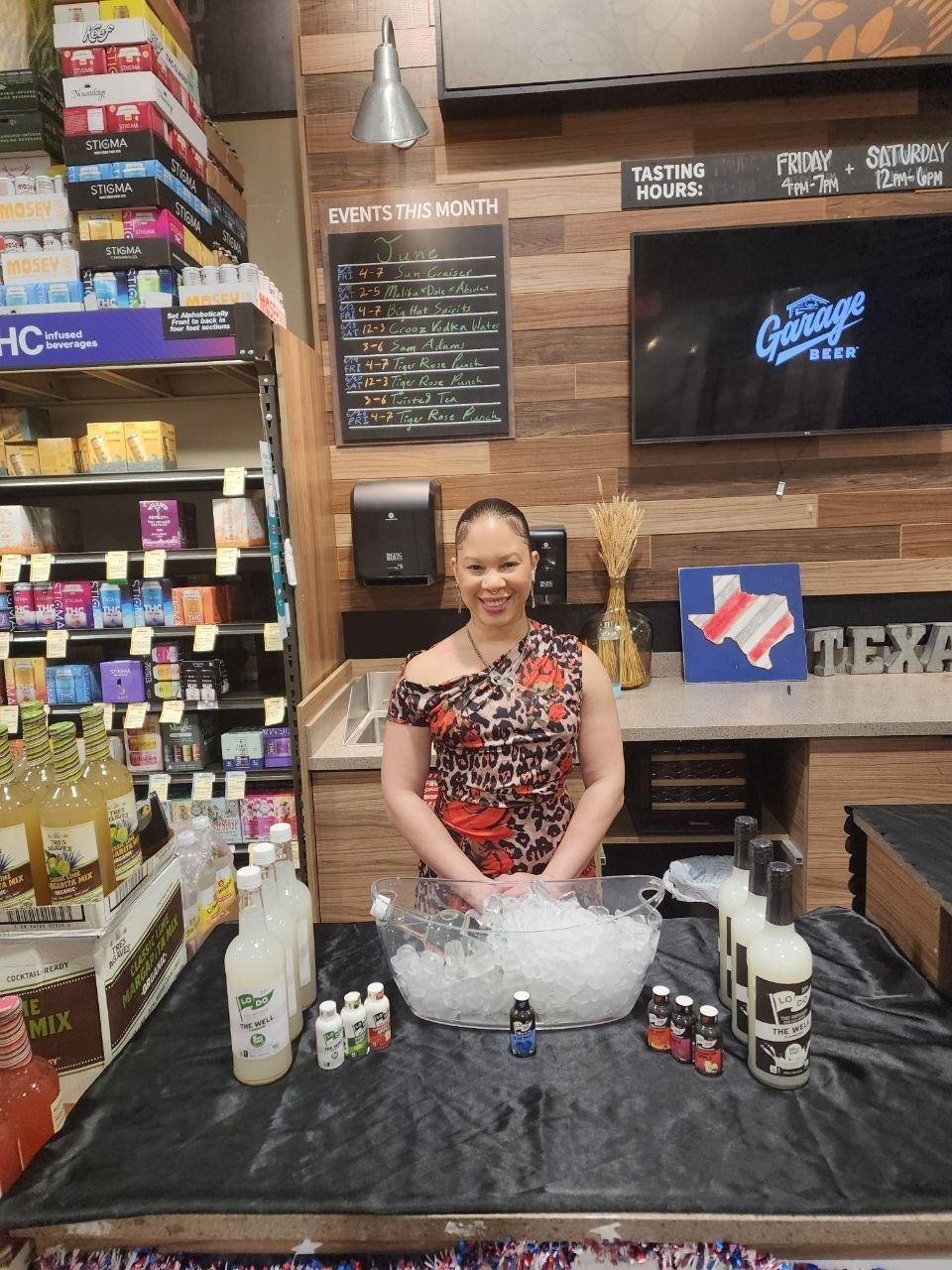 On-Site Activations — Texas-themed retail tasting featuring LoDo The Well bottles and infused beverages