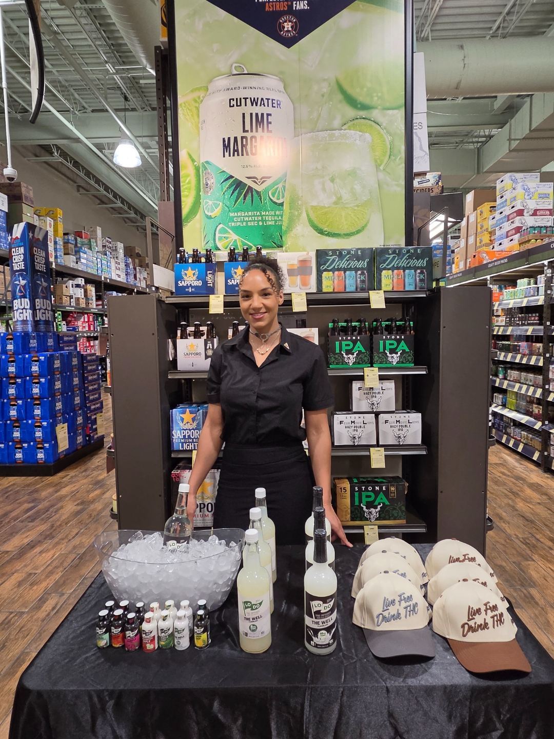 On-Site Activations — Cutwater Lime Margarita and LoDo activation with brand ambassador hosting an ice-bath tasting display