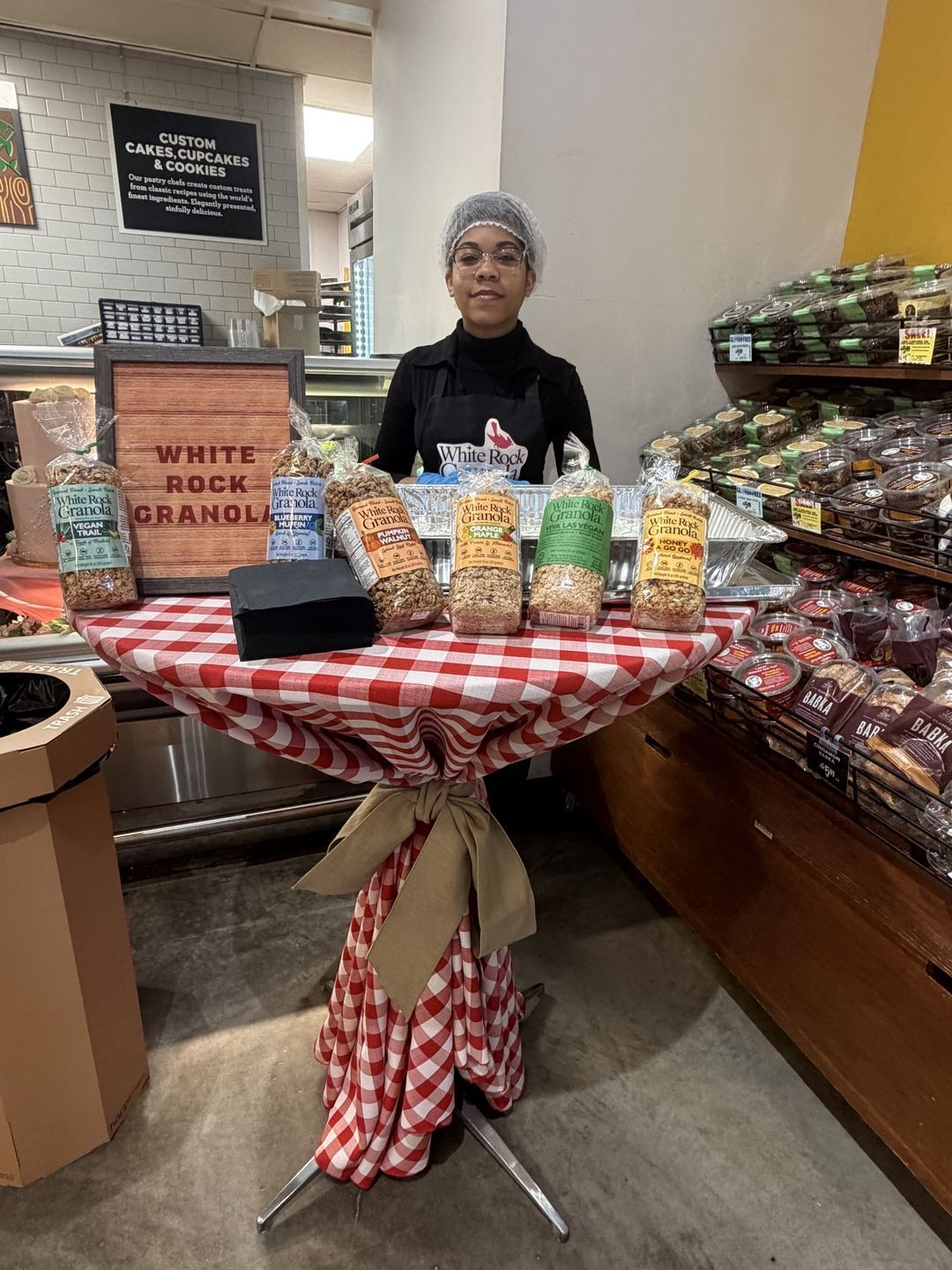 On-Site Activations — White Rock Granola in-store demo with branded ambassador and full flavor lineup